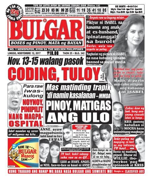 dyaryo newspaper|Bulgar l Boses ng Pinoy, Mata ng Bayan.